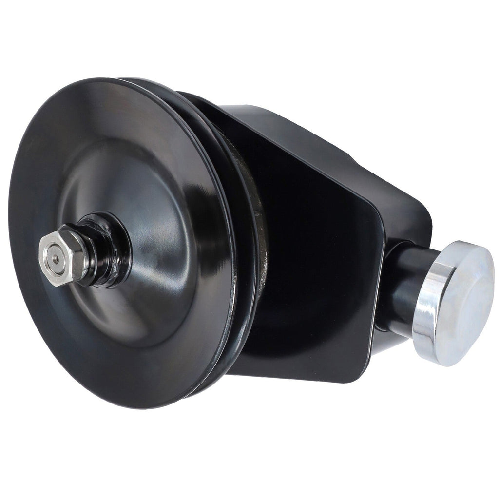 Black Power Steering Pump Single Groove Pulley GM SBC BBC Chevy Buick