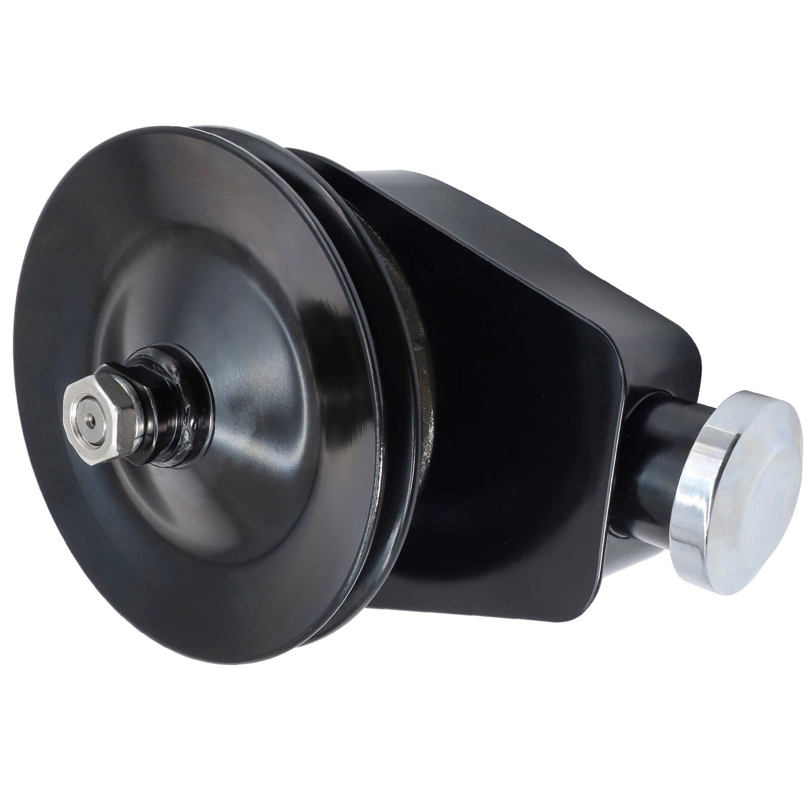 Black Power Steering Pump Single Groove Pulley GM SBC BBC Chevy Buick