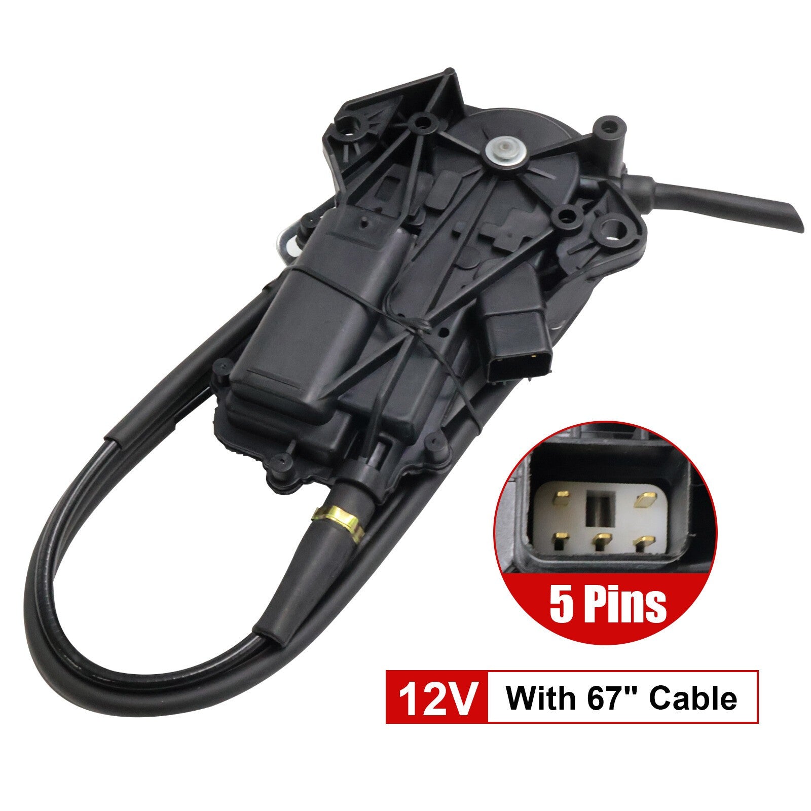 New 12V Engine Stop Motor Assembly w/ 67" Cable for NPR NPR-HD NQR 1998-2004