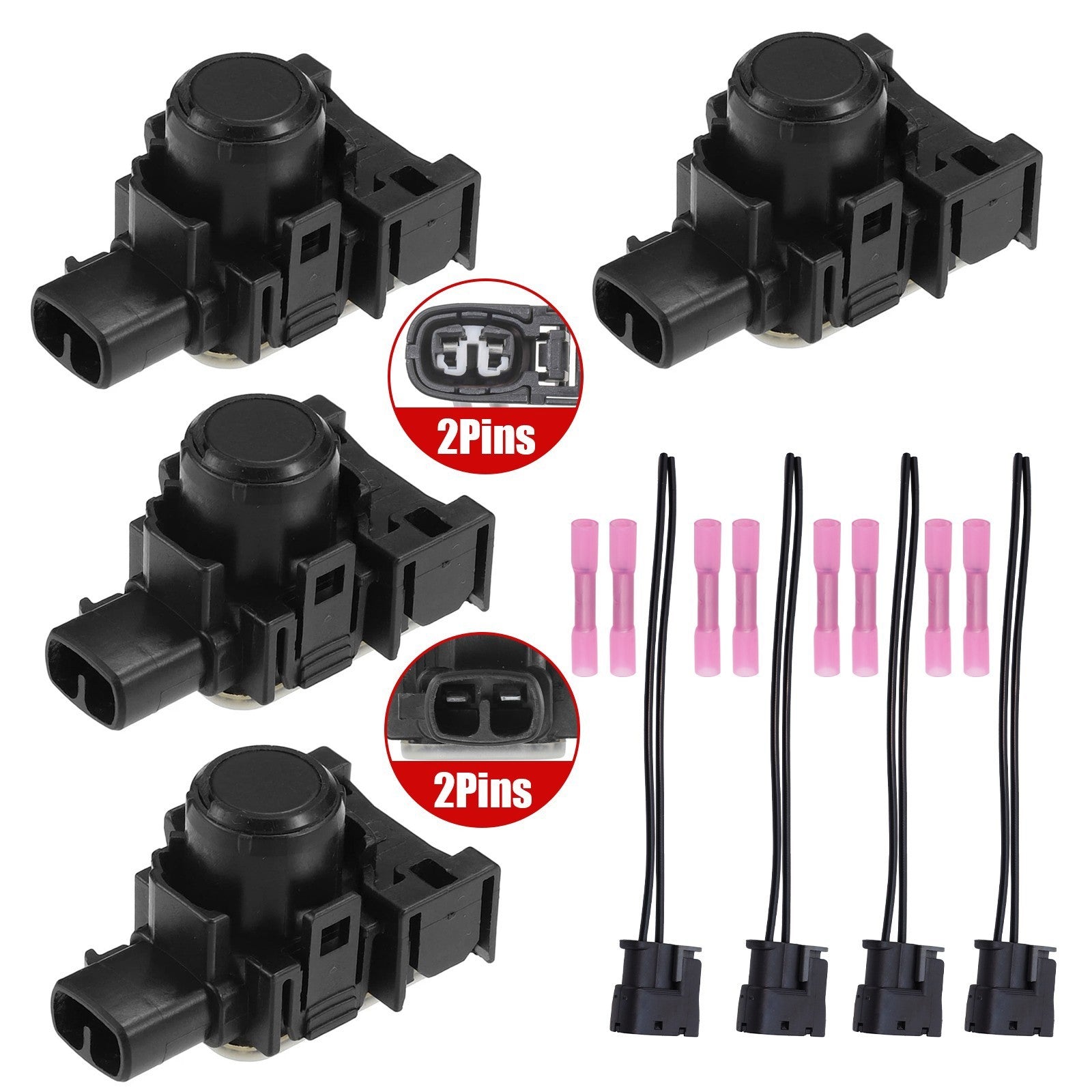 4PCS Mazda 5 6 CX-5 CX-9 Parking Sensors with Connector KD4767UC1 KD47-67-UC1