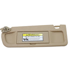 Honda Civic 2006-2011 Left Driver Side Beige Sun Visor with Hanger