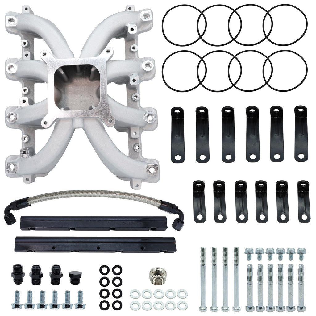 EFI Intake Manifold GM LS1 LS2 LS6 300-137 Rectangle Port with Fuel Rail