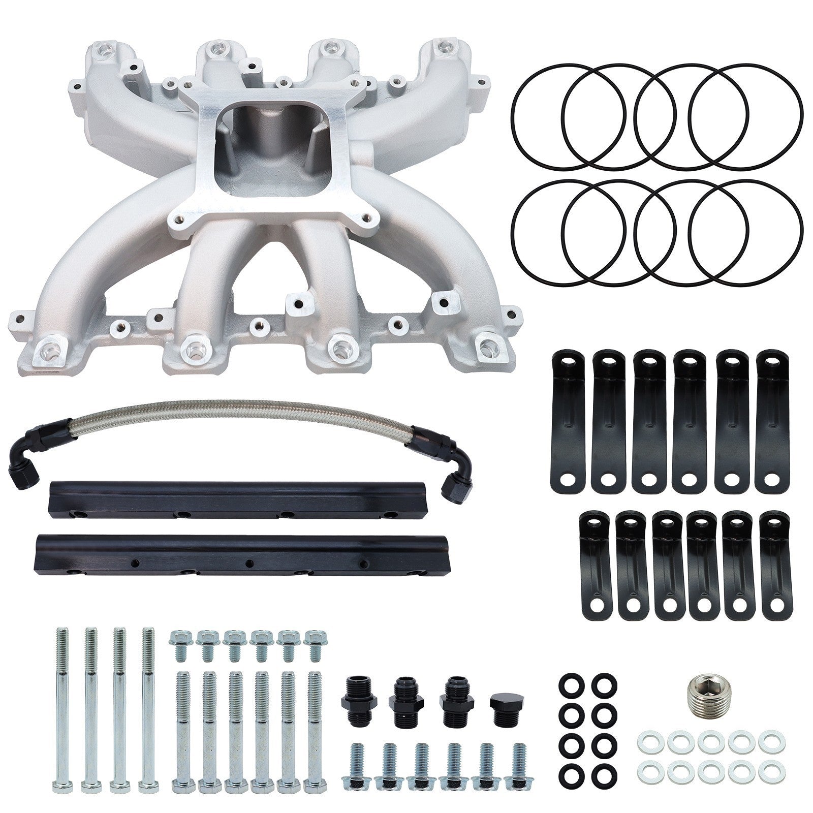 EFI Intake Manifold GM LS1 LS2 LS6 300-137 Rectangle Port with Fuel Rail