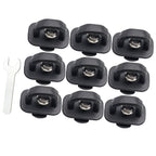9x Truck Bed Side Wall Tie Down Hooks w/ Wrench for Chevy GMC DZ97903