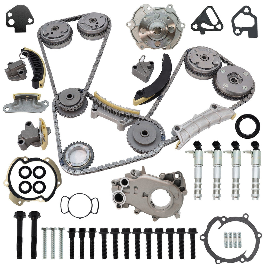 Timing Chain Kit VVT Oil & Water Pump for Chevy GMC Buick 3.6L 9-0753S