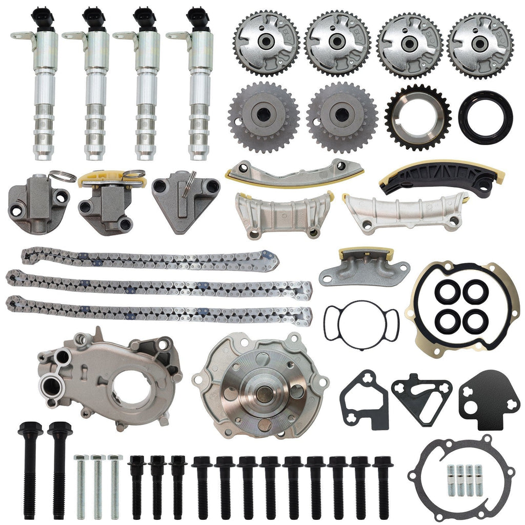 Timing Chain Kit VVT Oil & Water Pump for Chevy GMC Buick 3.6L 9-0753S