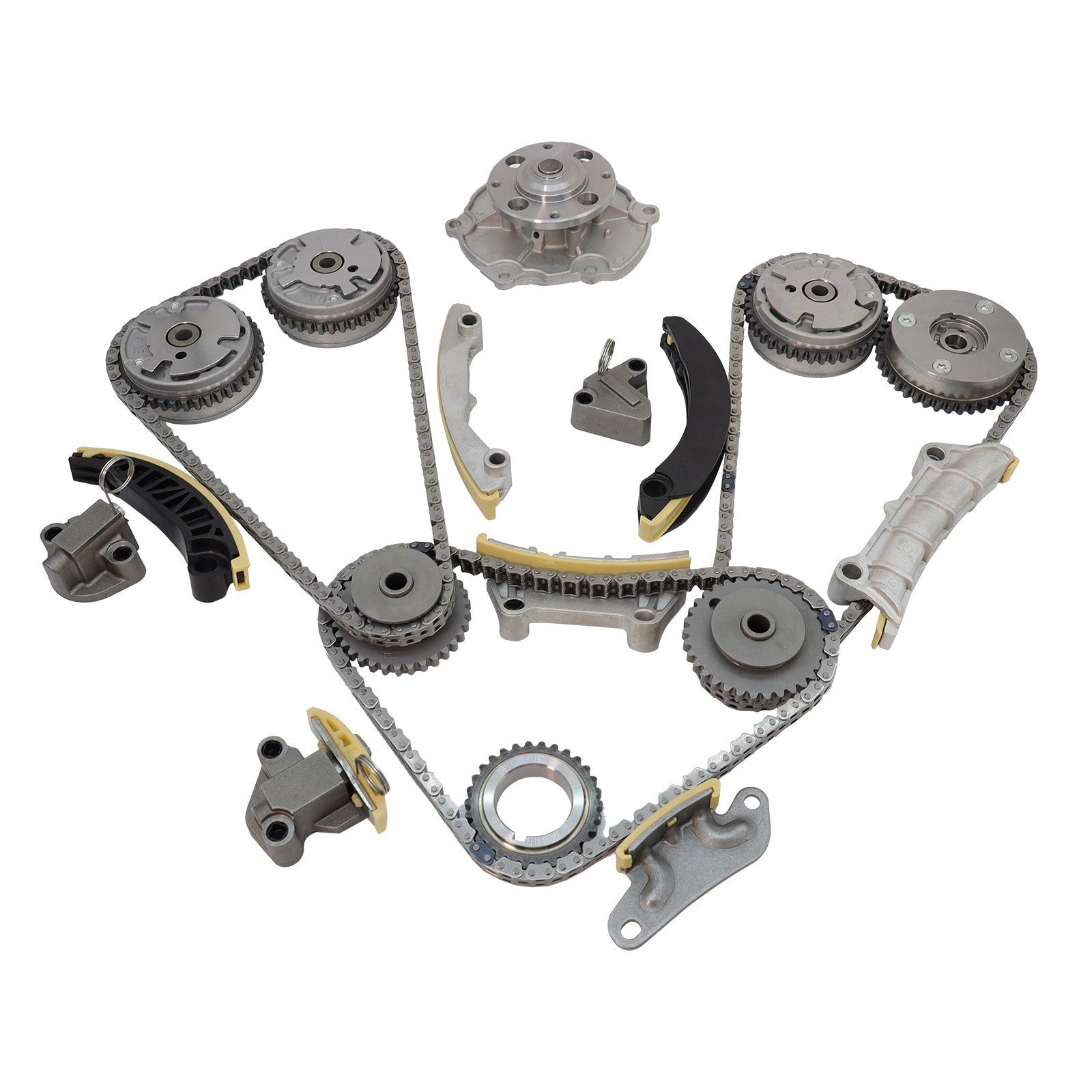 Timing Chain Kit VVT Oil & Water Pump for Chevy GMC Buick 3.6L 9-0753S