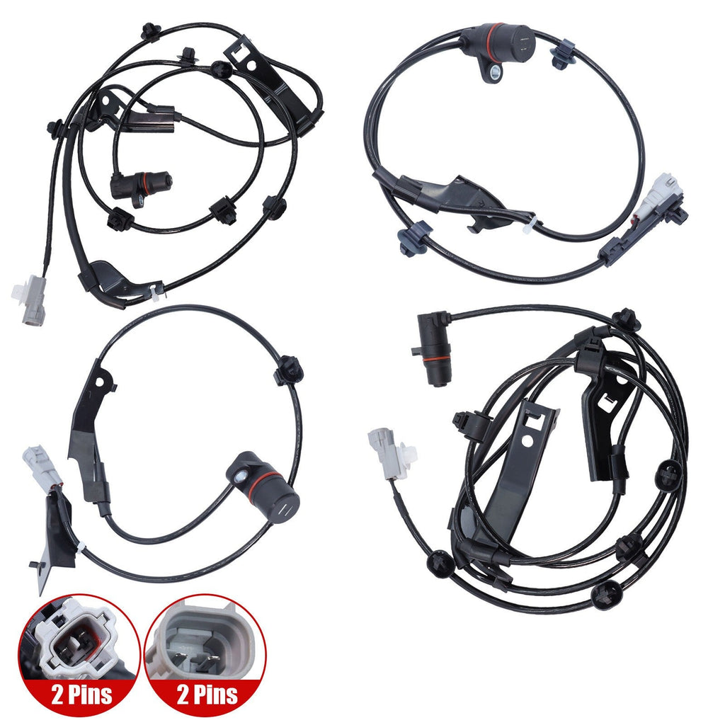 4Pcs ABS Speed Sensors Front Rear Right Left for Toyota Hilux Vigo 2004-2012