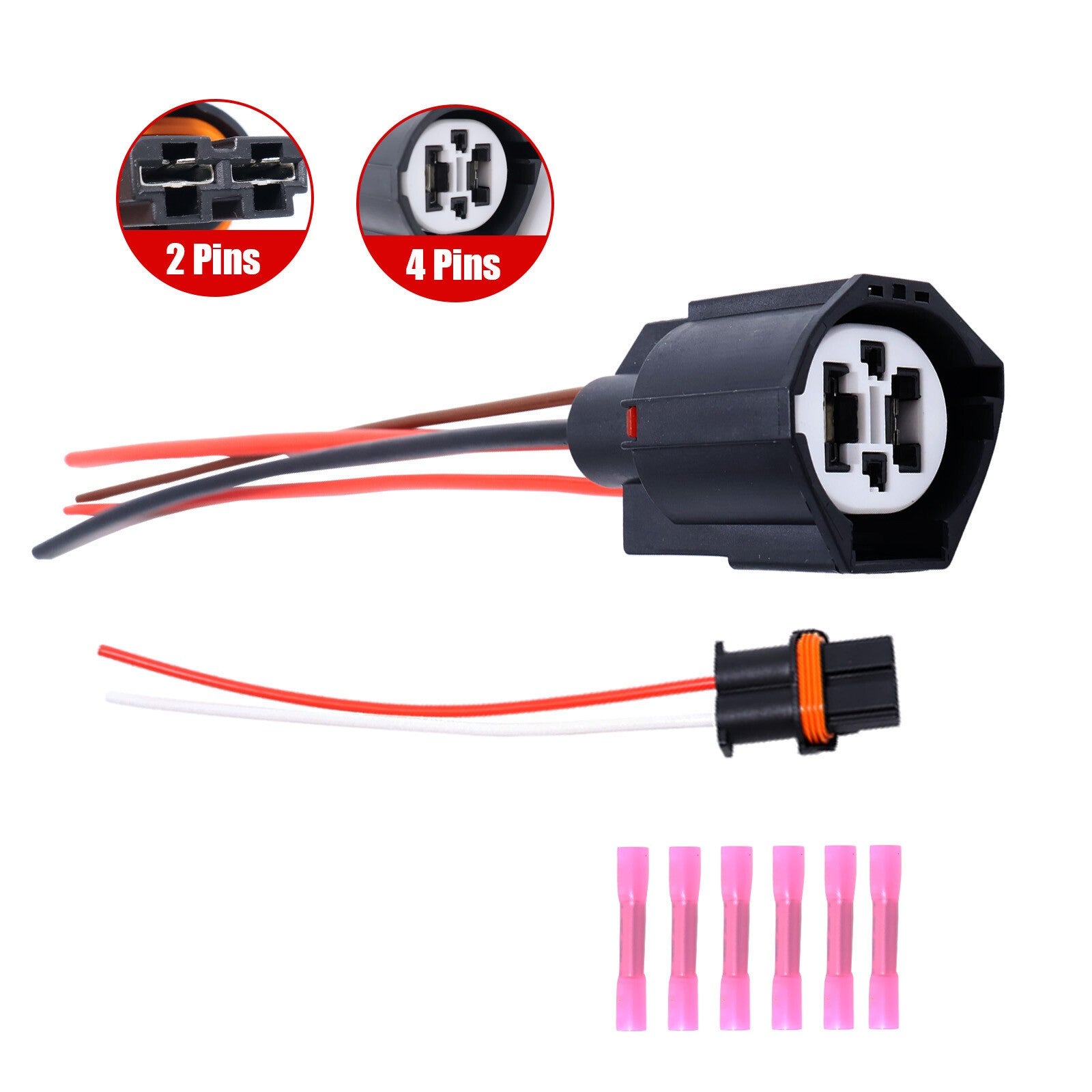 2x Cooling Fan Control Module Plug Connector for Ford Edge Lincoln Mercury Satur