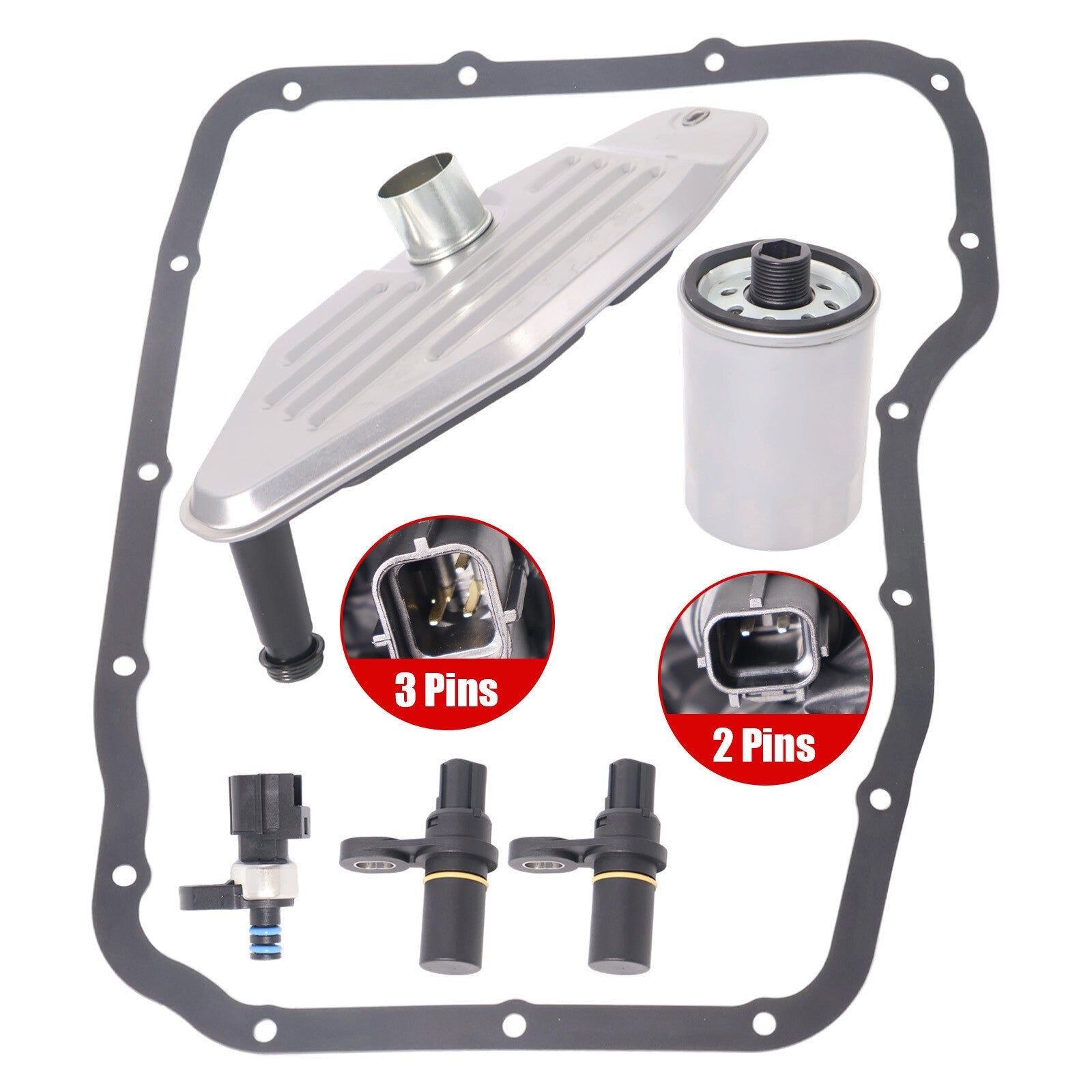 Transmission Filter Gasket Sensor Set for Dodge Durango Jeep Grand Cherokee