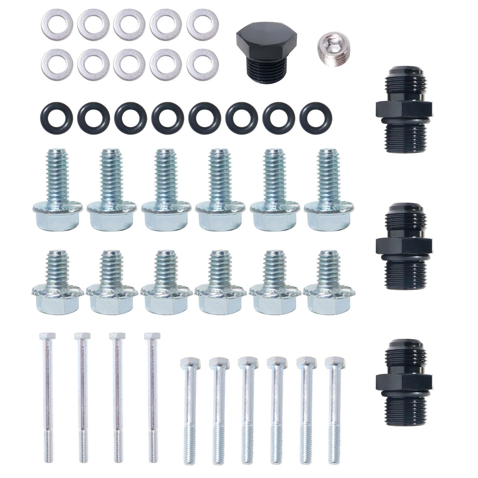 GM LS1 LS2 LS6 EFI Aluminum Intake Manifold Kit w/ Fuel Rails Single-Plane