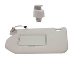 New Left Driver Sun Visor w/ Mirror & Clip Beige for 13-18 Nissan Pathfinder
