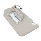 New Left Driver Sun Visor w/ Mirror & Clip Beige for 13-18 Nissan Pathfinder