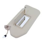 New Left Driver Sun Visor w/ Mirror & Clip Beige for 13-18 Nissan Pathfinder