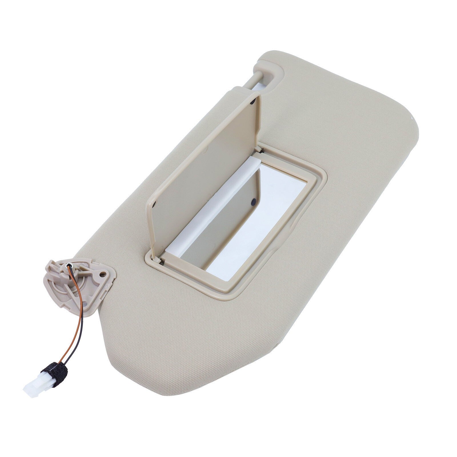 New Left Driver Sun Visor w/ Mirror & Clip Beige for 13-18 Nissan Pathfinder