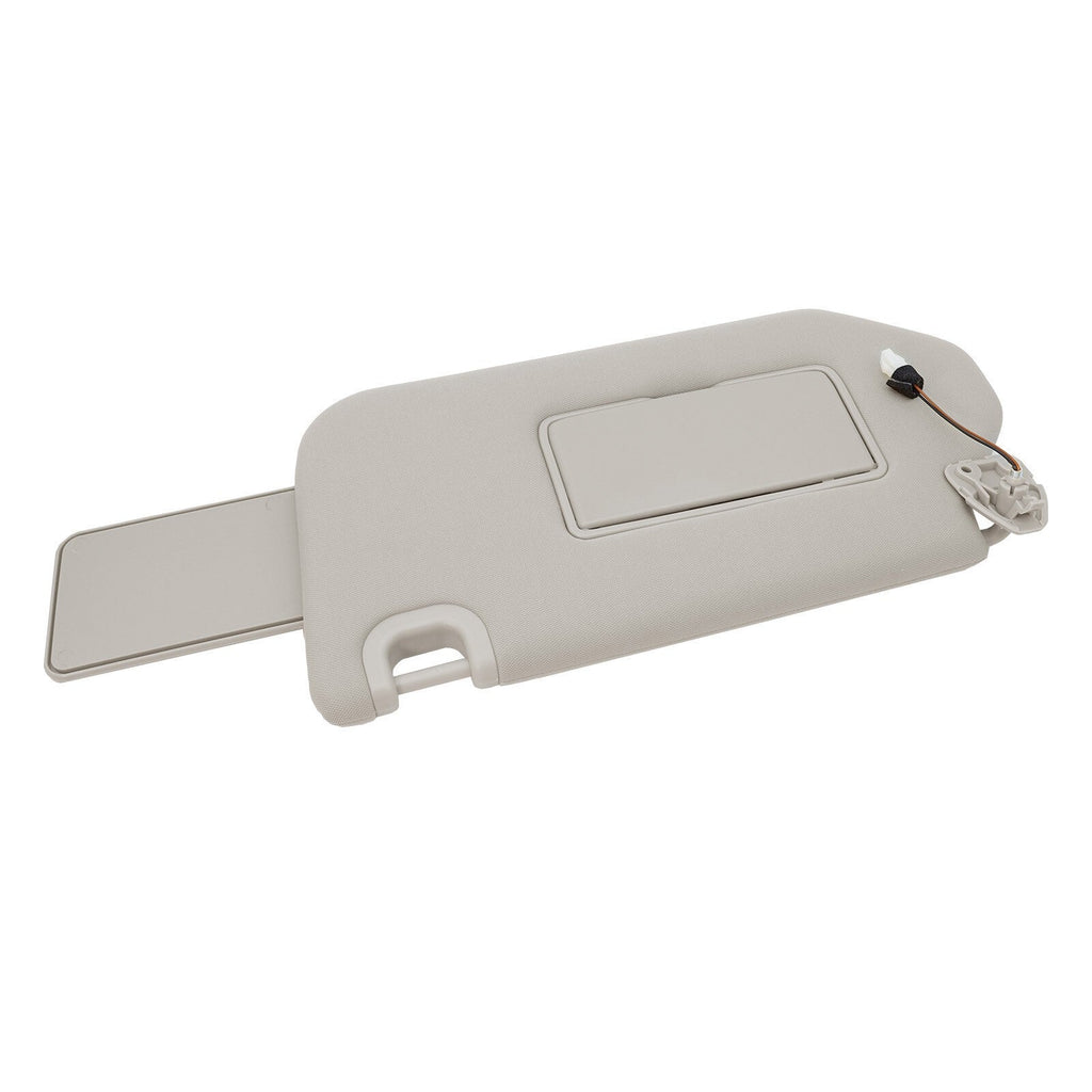 New Left Driver Sun Visor w/ Mirror & Clip Beige for 13-18 Nissan Pathfinder