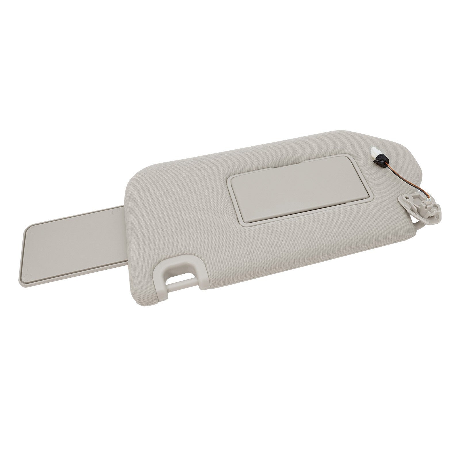 New Left Driver Sun Visor w/ Mirror & Clip Beige for 13-18 Nissan Pathfinder