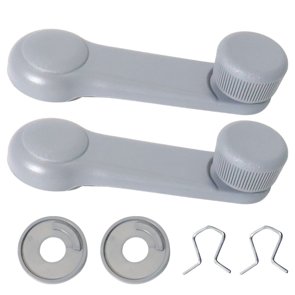 Hyundai Interior Window Crank Handle Gray 82630-22001-LG 2Pcs Set