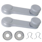 Hyundai Interior Window Crank Handle Gray 82630-22001-LG 2Pcs Set