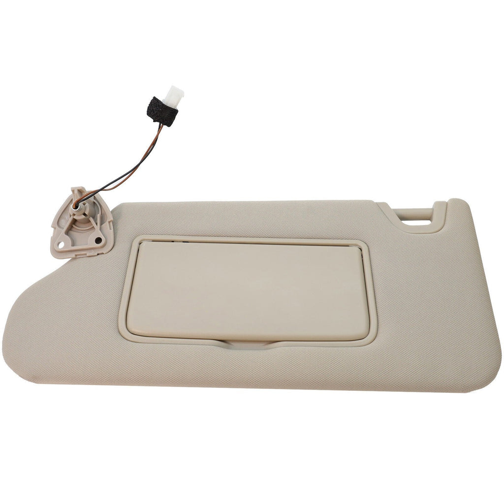 13-18 Nissan Altima Left Driver Sun Visor Beige w/ Light & Clip 964013TA2A