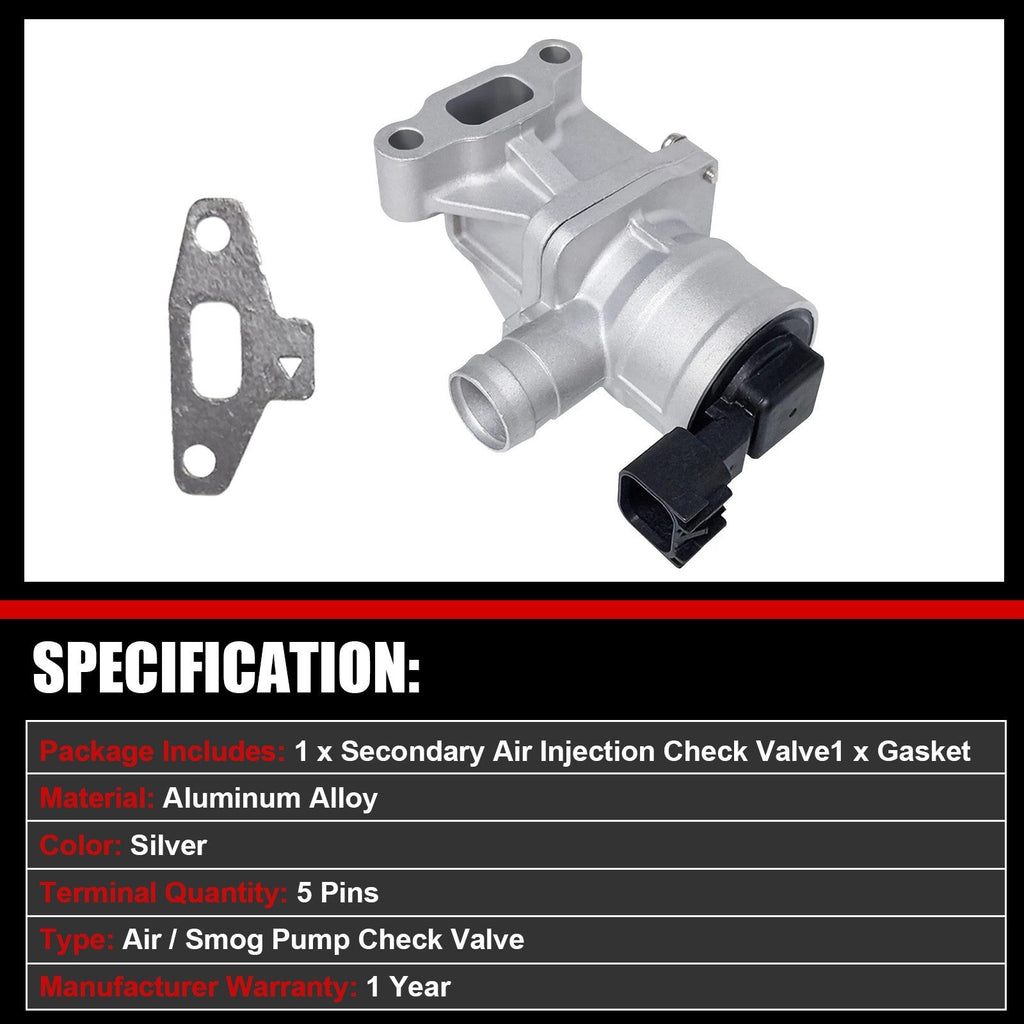 Secondary Air Injection Check Valve 12619110 for Chevy Trailblazer GMC