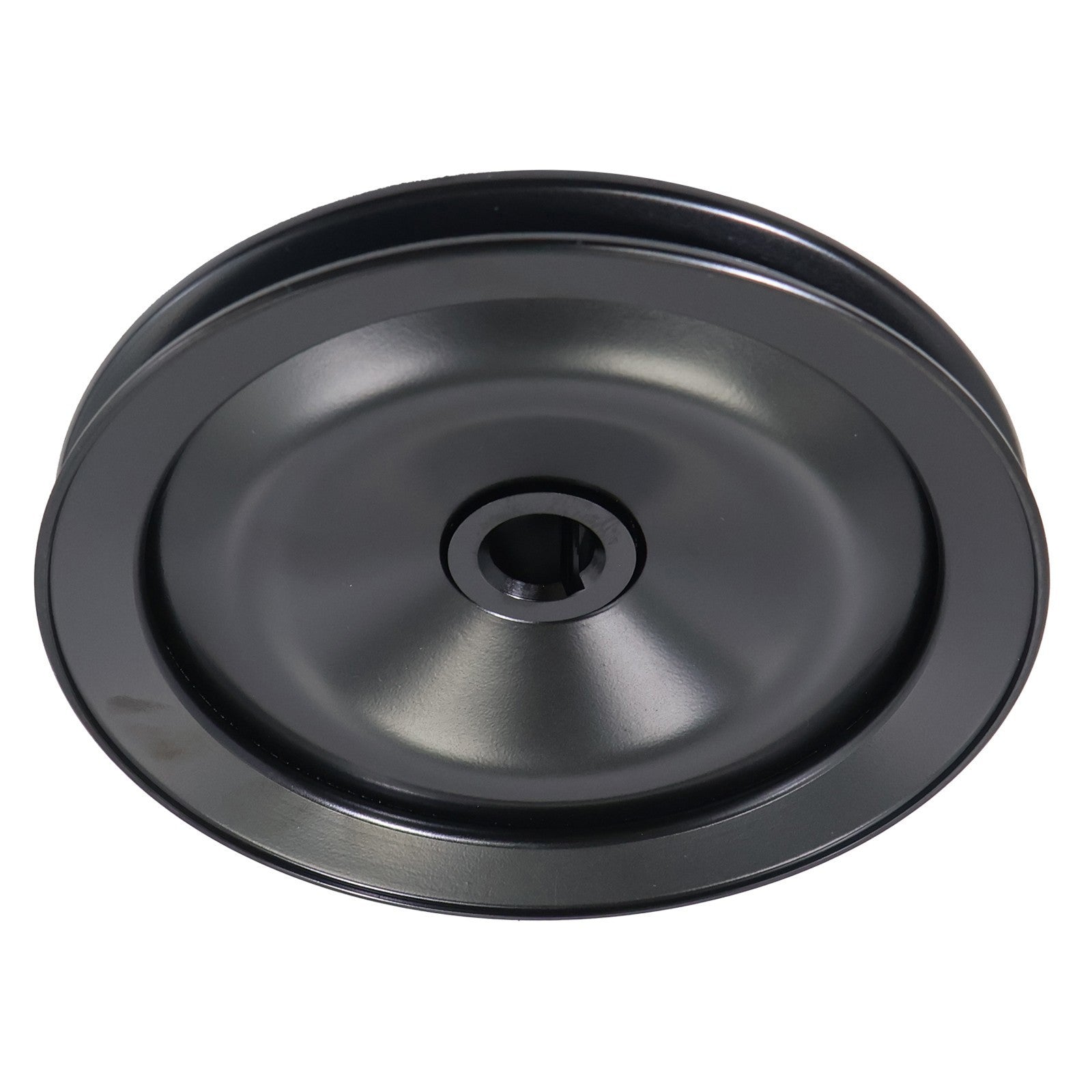 Black Power Steering Pump Pulley Keyway 1 Groove SBC BBC GM Chevy 350 454