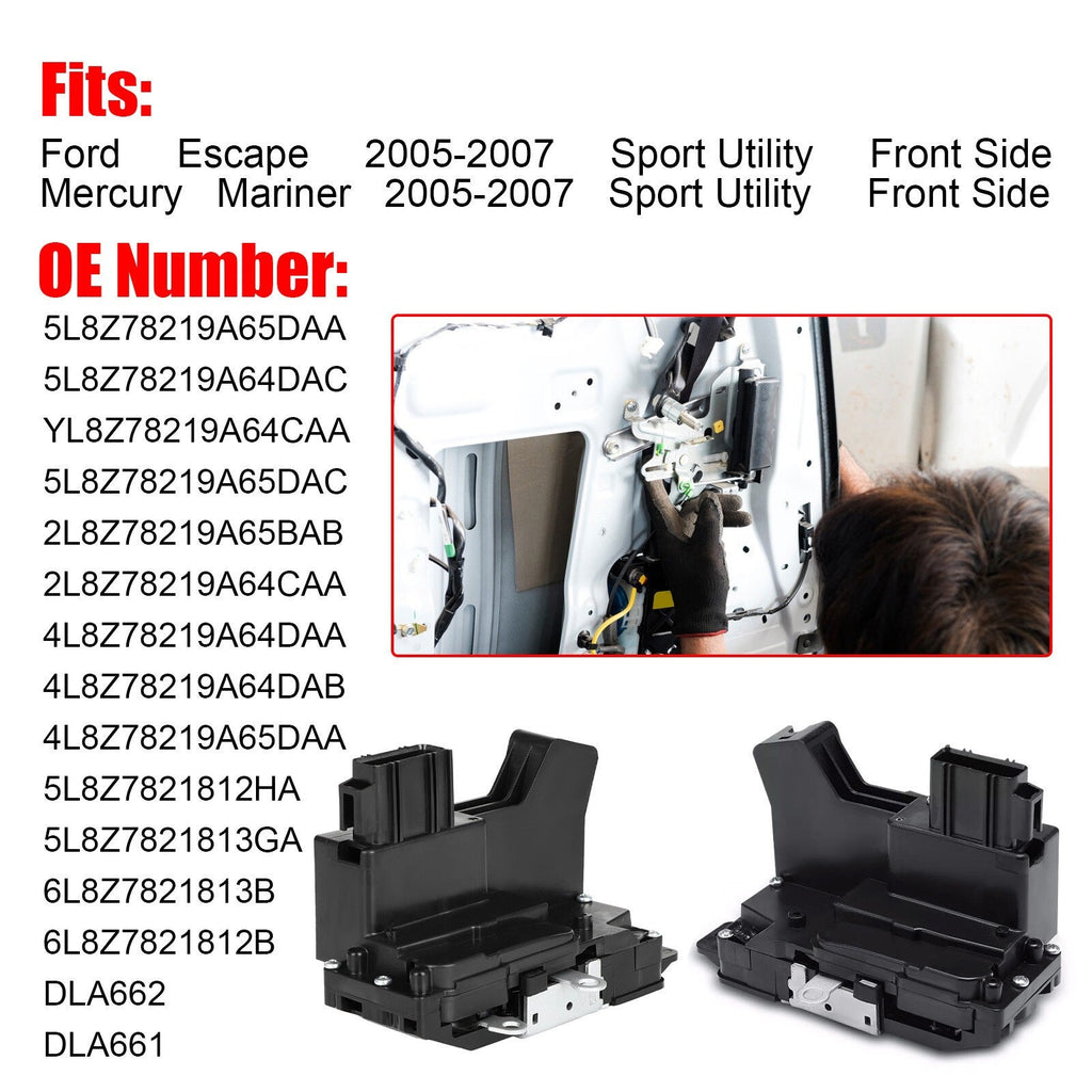 2x Front Door Lock Actuator for Ford Escape Mercury Mariner 2005-2007