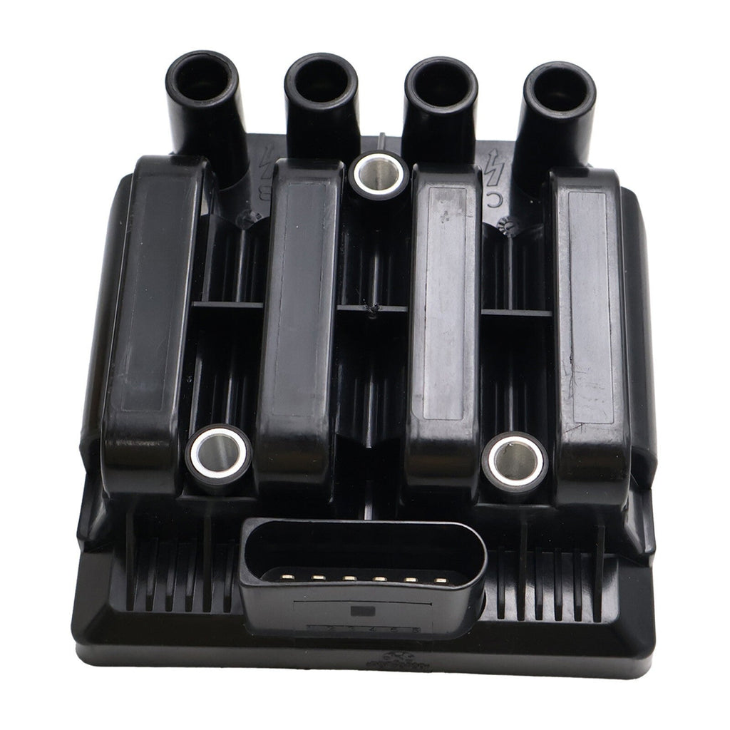 06A905097 Ignition Coil & 4 Spark Plugs for 1998-2011 VW Beetle Golf Jetta 2.0L