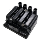 06A905097 Ignition Coil & 4 Spark Plugs for 1998-2011 VW Beetle Golf Jetta 2.0L