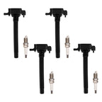 4 Ignition Coils & Spark Plugs for Jeep Cherokee Compass Chrysler 200 2.4L L4