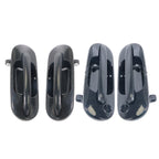 4-Piece Black Door Handle Set for 97-01 Honda CR-V Front & Rear Left Right