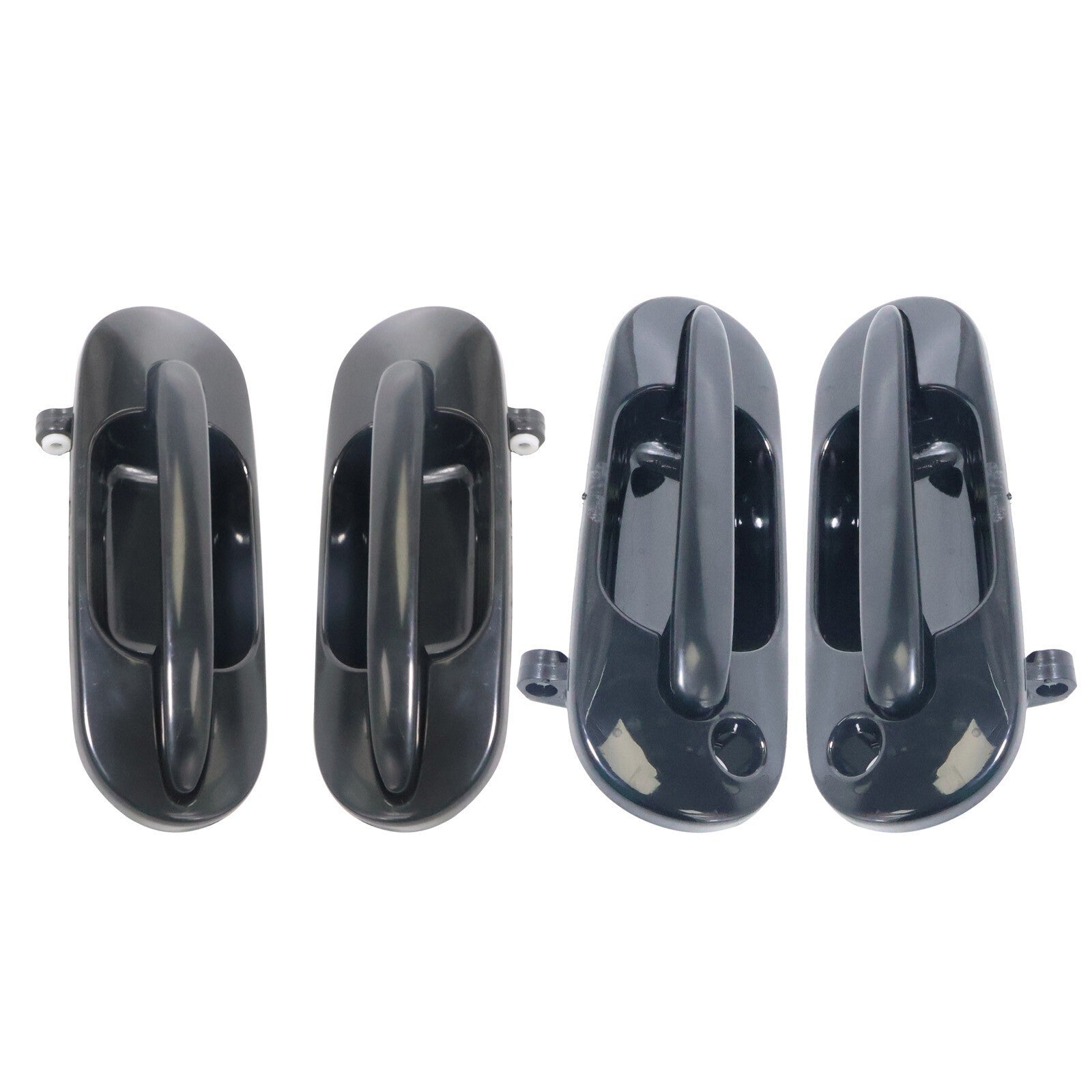 4-Piece Black Door Handle Set for 97-01 Honda CR-V Front & Rear Left Right
