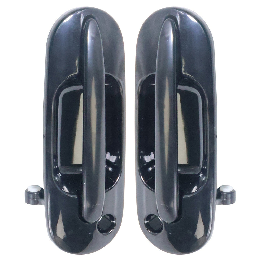 4-Piece Black Door Handle Set for 97-01 Honda CR-V Front & Rear Left Right