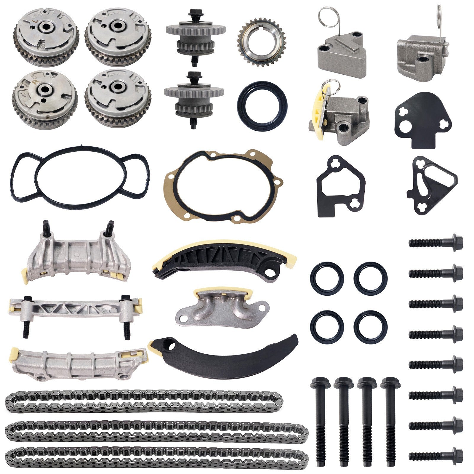 Timing Chain Kit & VVT Gears for 06-17 Buick Enclave Chevy GMC 3.6 3.0