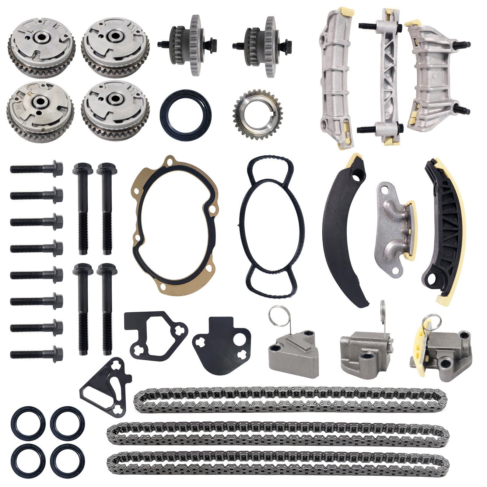 Timing Chain Kit & VVT Gears for 06-17 Buick Enclave Chevy GMC 3.6 3.0