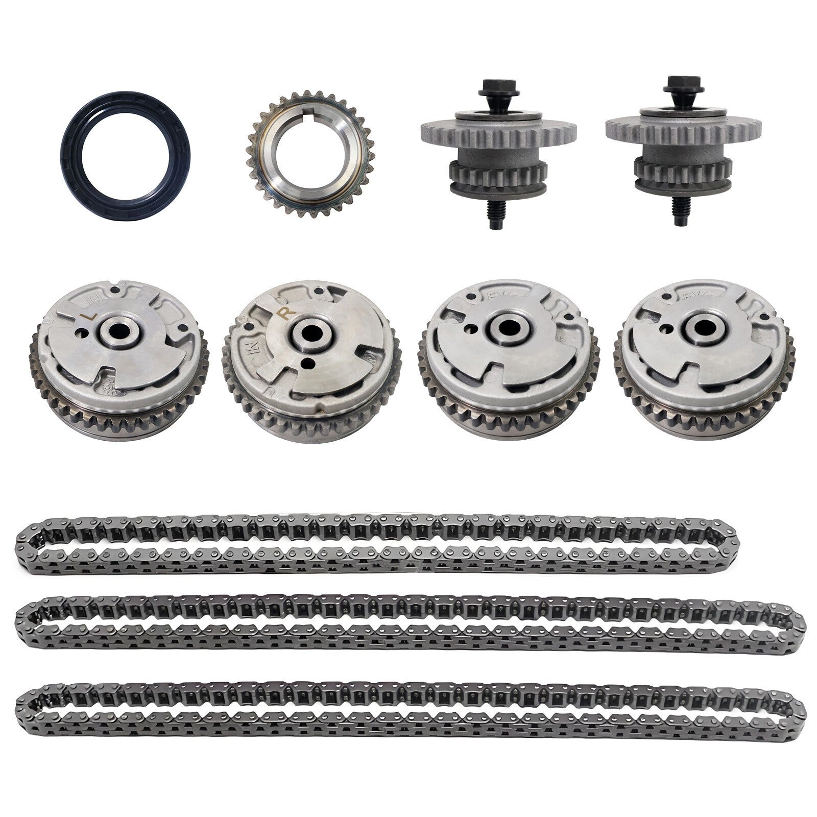 Timing Chain Kit & VVT Gears for 06-17 Buick Enclave Chevy GMC 3.6 3.0