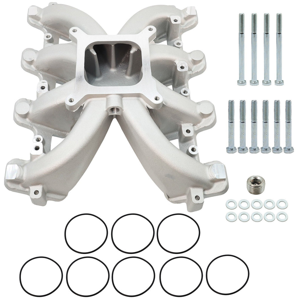 Silver 300-132 Single Plane Carb Intake Manifold for GM LS Gen III & IV Engines
