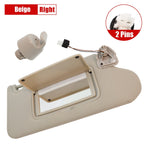 For Nissan Altima 13-18 Beige Passenger Side Sun Visor w/Lights&Clip 96400-3TA2A