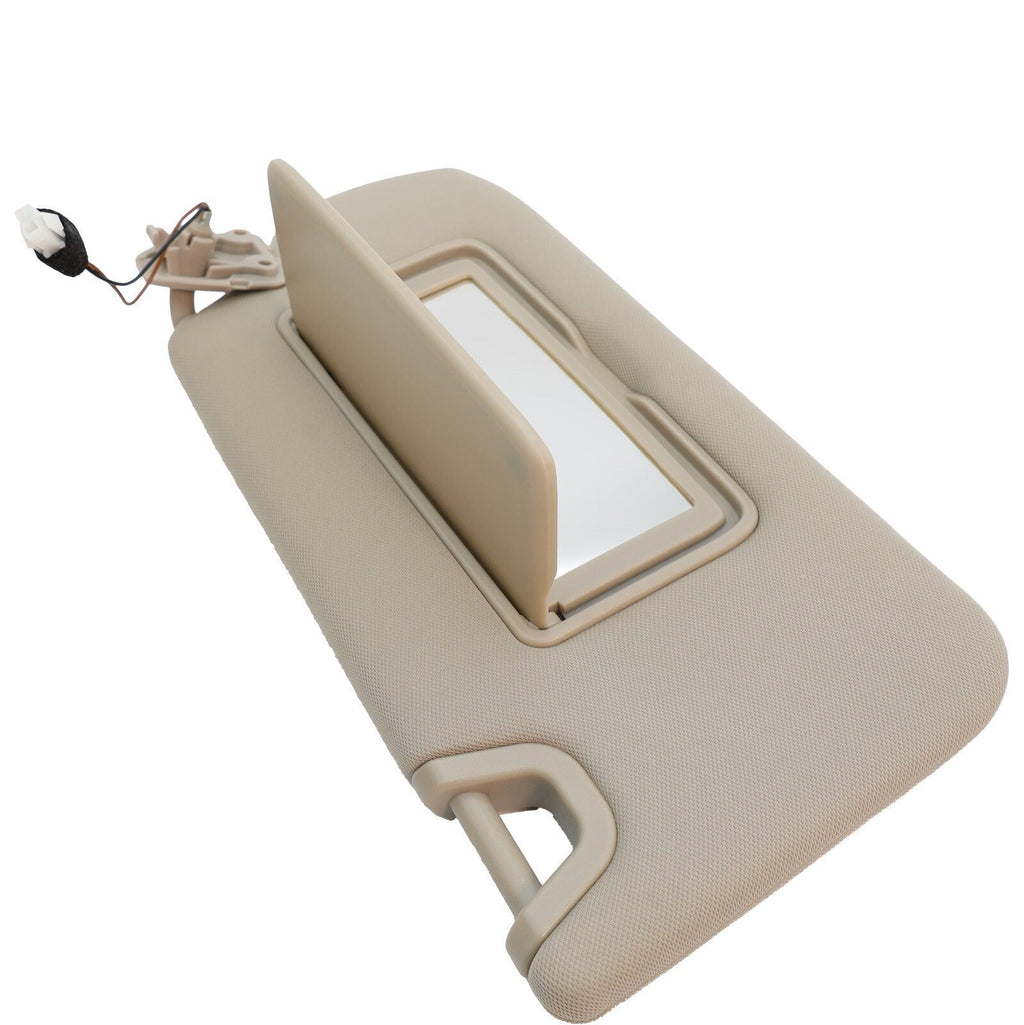 For Nissan Altima 13-18 Beige Passenger Side Sun Visor w/Lights&Clip 96400-3TA2A