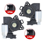 2PCS Front Left & Right Window Regulator Motor For Mazda 2003-2015 GJ6A-59-58XF