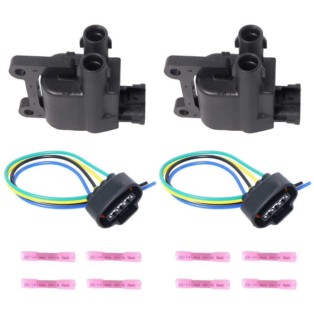2Pcs Ignition Coil & Connector Pigtail Plug For Toyota 4Runner Tacoma 9008019007