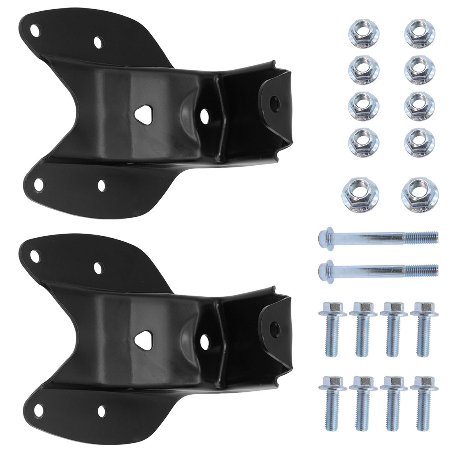 Pair For 1997-2004 Ford F150 F250 Rear Leaf Spring Shackle Bracket Kit 722-016