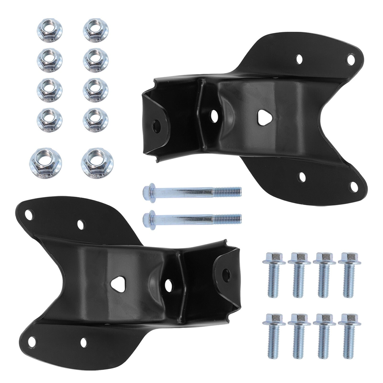Pair For 1997-2004 Ford F150 F250 Rear Leaf Spring Shackle Bracket Kit 722-016