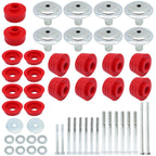 For Ford F250 F350 Super Duty 2/4WD 08-16 KF04060BK Red Body Mount Bushing Kit
