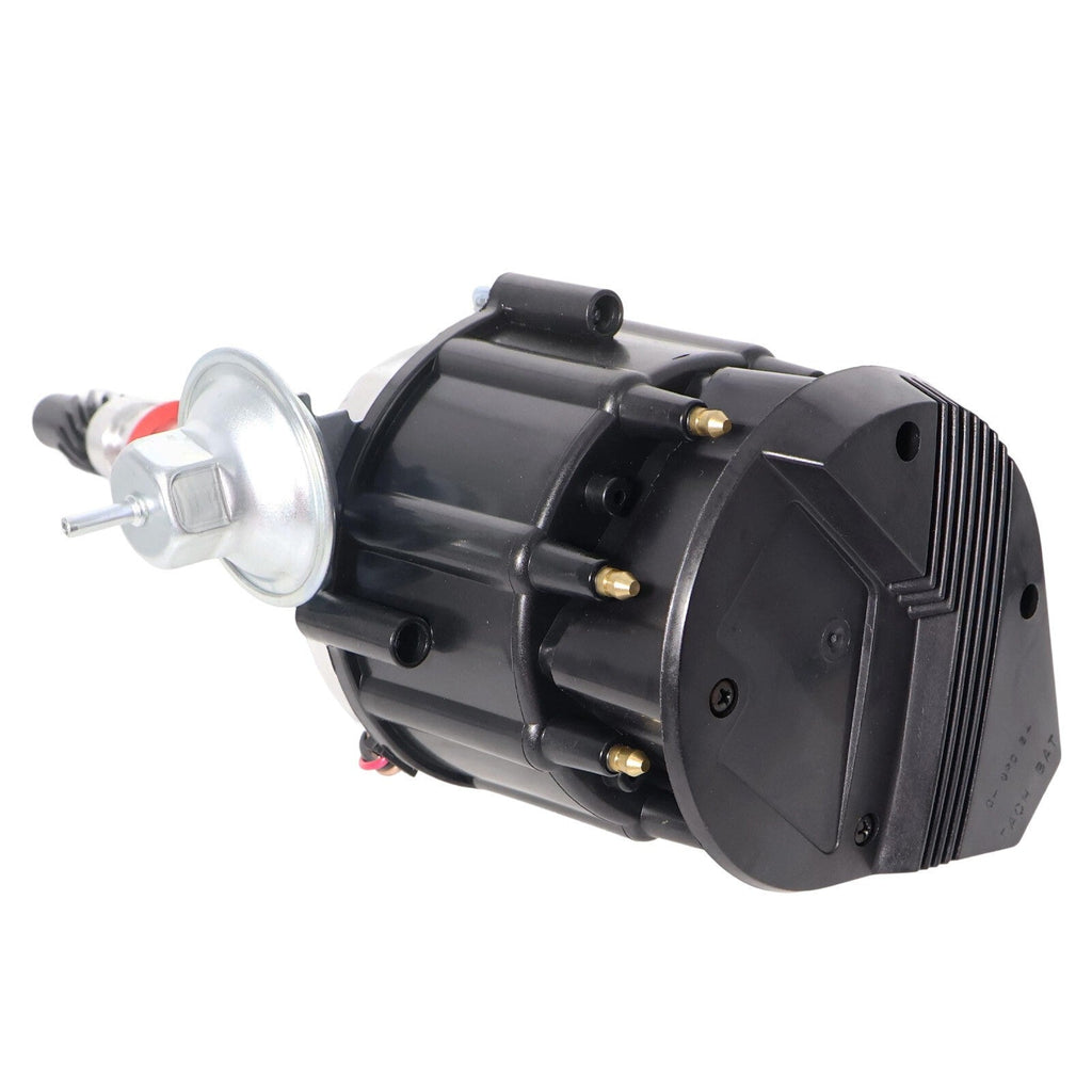 HEI Distributor w/ Black Cap 65K Volt Coil For Chevy Small/Big Block SBC BBC V8