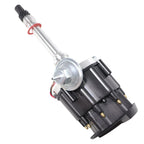 HEI Distributor w/ Black Cap 65K Volt Coil For Chevy Small/Big Block SBC BBC V8