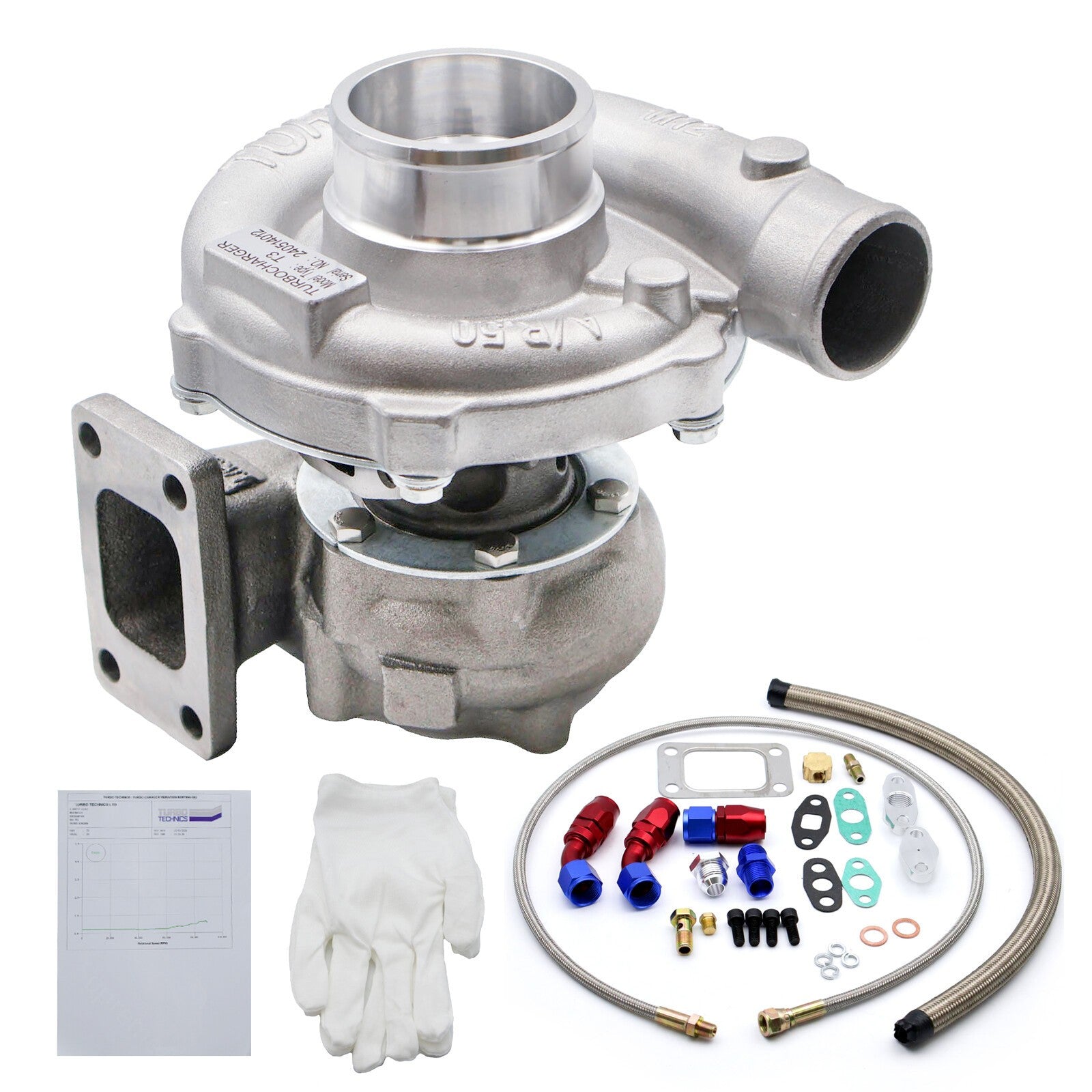 Turbocharger Turbo Kit Upgrade T04e T3/T4 A/r.50 Stage for Honda Civic