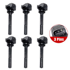 Set of 6 Ignition Coils UF245 for Acura Honda Isuzu Rodeo 3.2L-3.5L V6 1998-2001