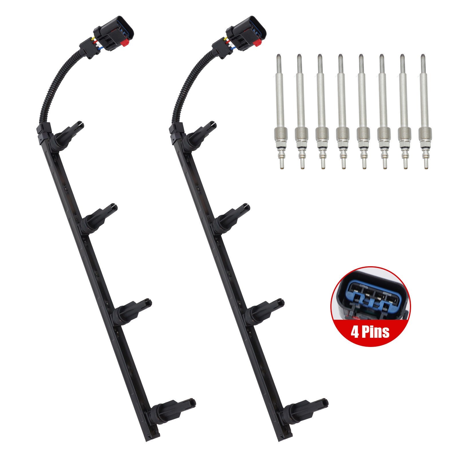 NEW Glow Plug Harness Set For 2003 6.0L Powerstroke Diesel 3C3Z-12A690-AA