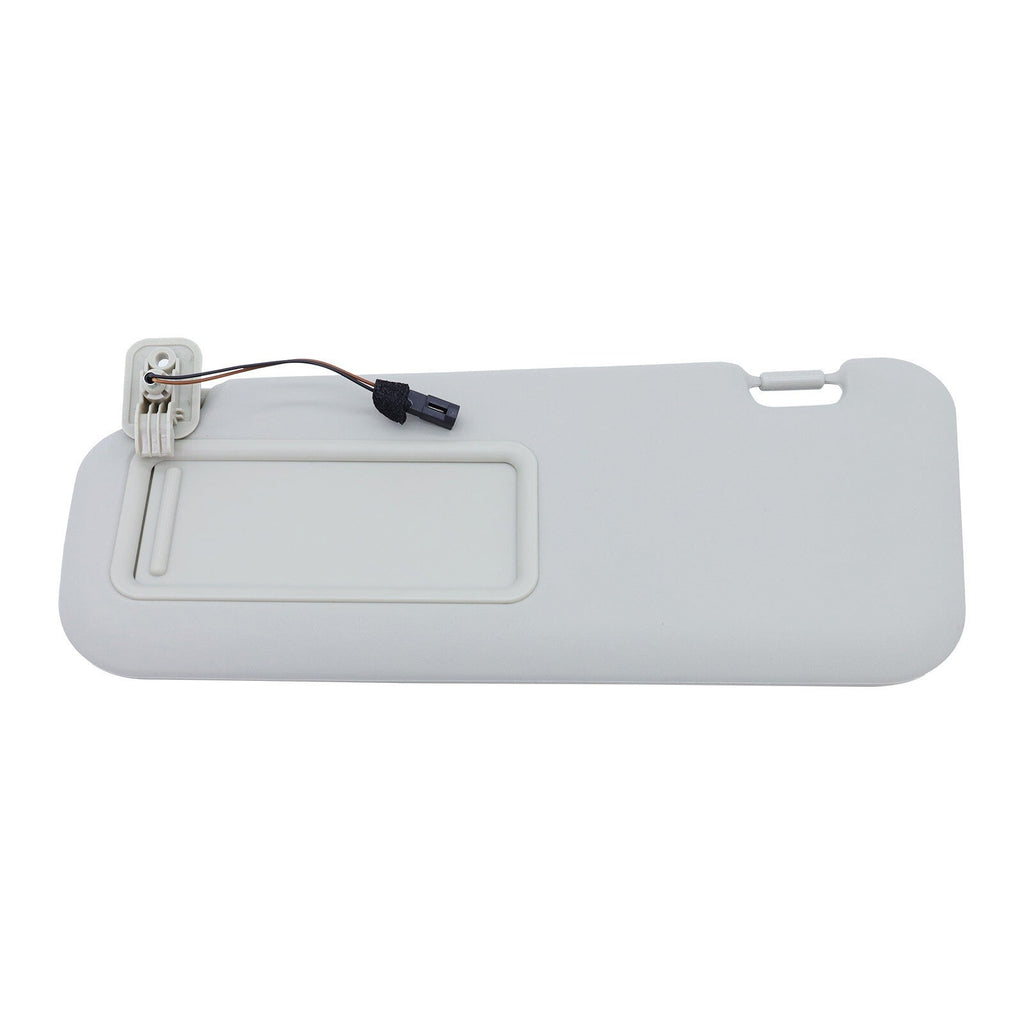 Gray Left Driver Side Sun Visor W/ Light For 2010 2011 - 2013 Mazda 3 Hatchback